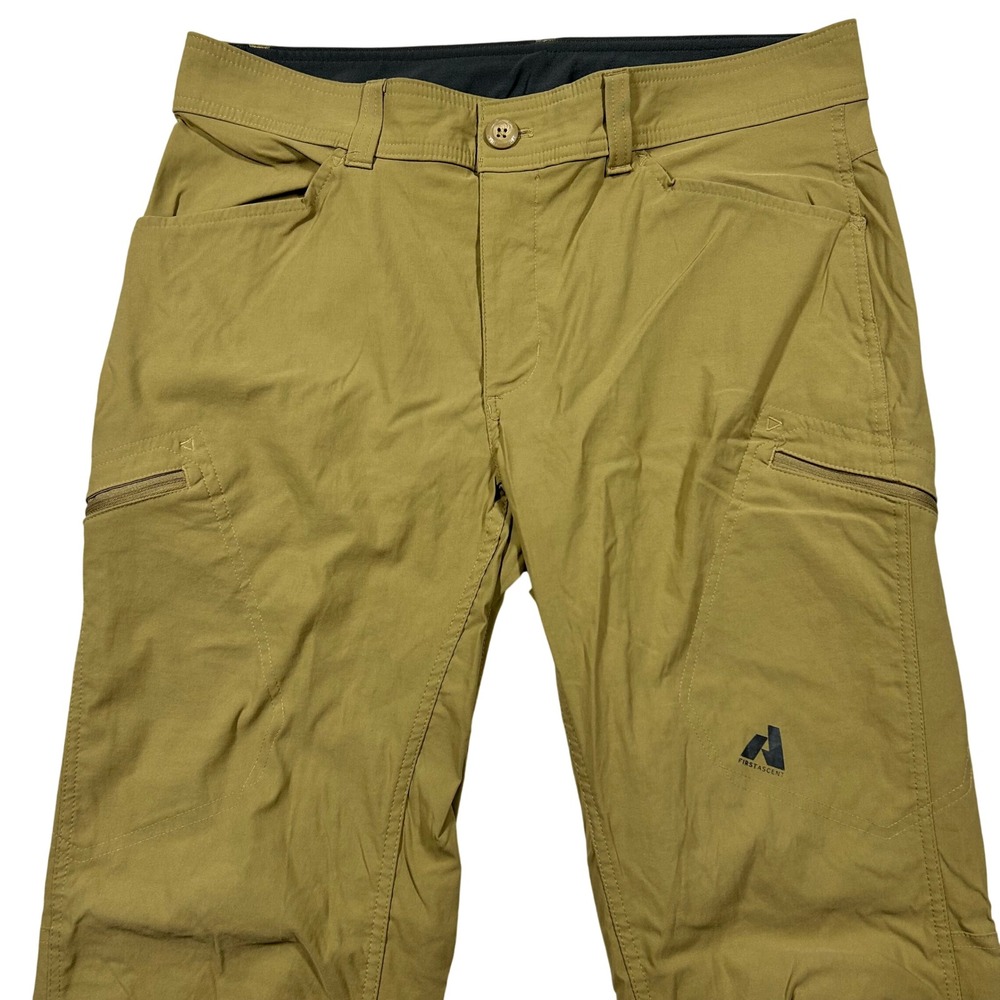 Eddie Bauer First Ascent Pants Mens 34x32 Tan Guide Hiking Technical Cargo